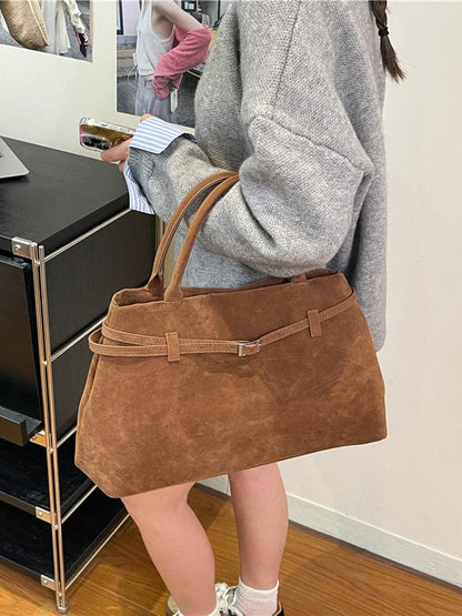 Amalia | Borsa in pelle scamosciata