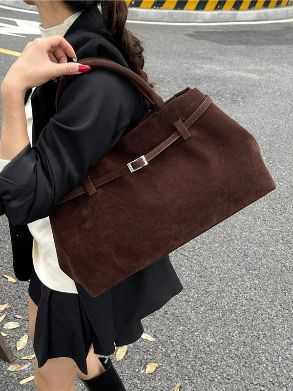 Amalia | Borsa in pelle scamosciata