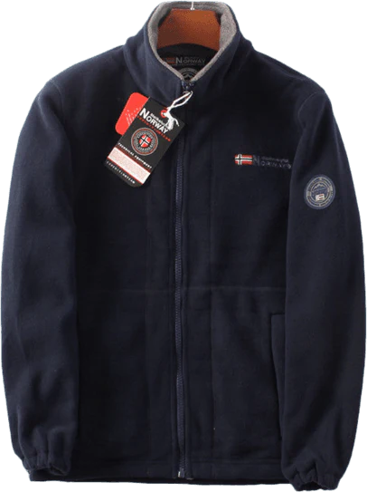 Giacca a doppio strato in pile con cappuccio