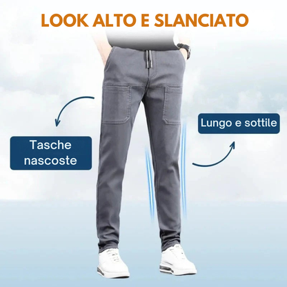 MultiPants - Pantaloni cargo resistenti, multi-tasche ed elastici✨