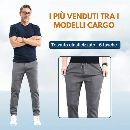 MultiPants - Pantaloni cargo resistenti, multi-tasche ed elastici✨